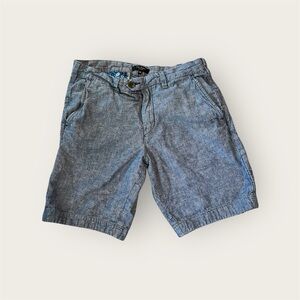 Ted Baker‎ London Mens Blue Chambray Textured Flat Front Shorts Size 32R